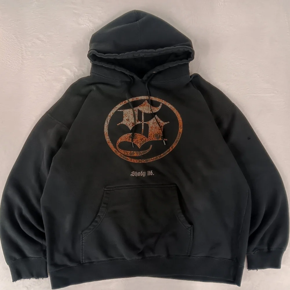 Y2k Shady Limited Black Graphic Hoodie Grunge XL - Picture 1 of 7
